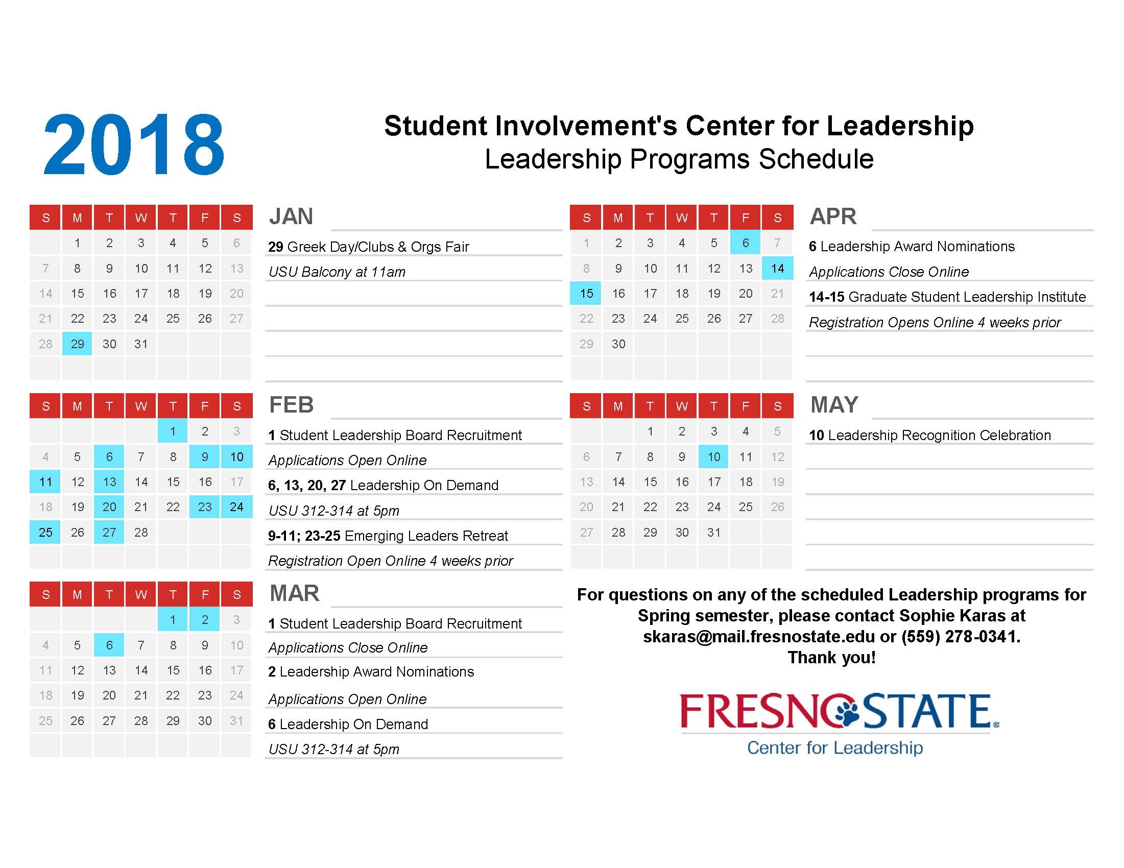 Fresno State Campus News Share student leadership opportunities