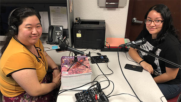 Thoughts Aloud host Nou Her, left, with guest Esmeralda Gamez.