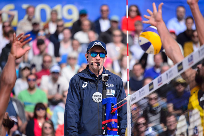 Brig Beatie, Kinesiology lecturer, official referee for beach volleyball at the Tokyo Olympics