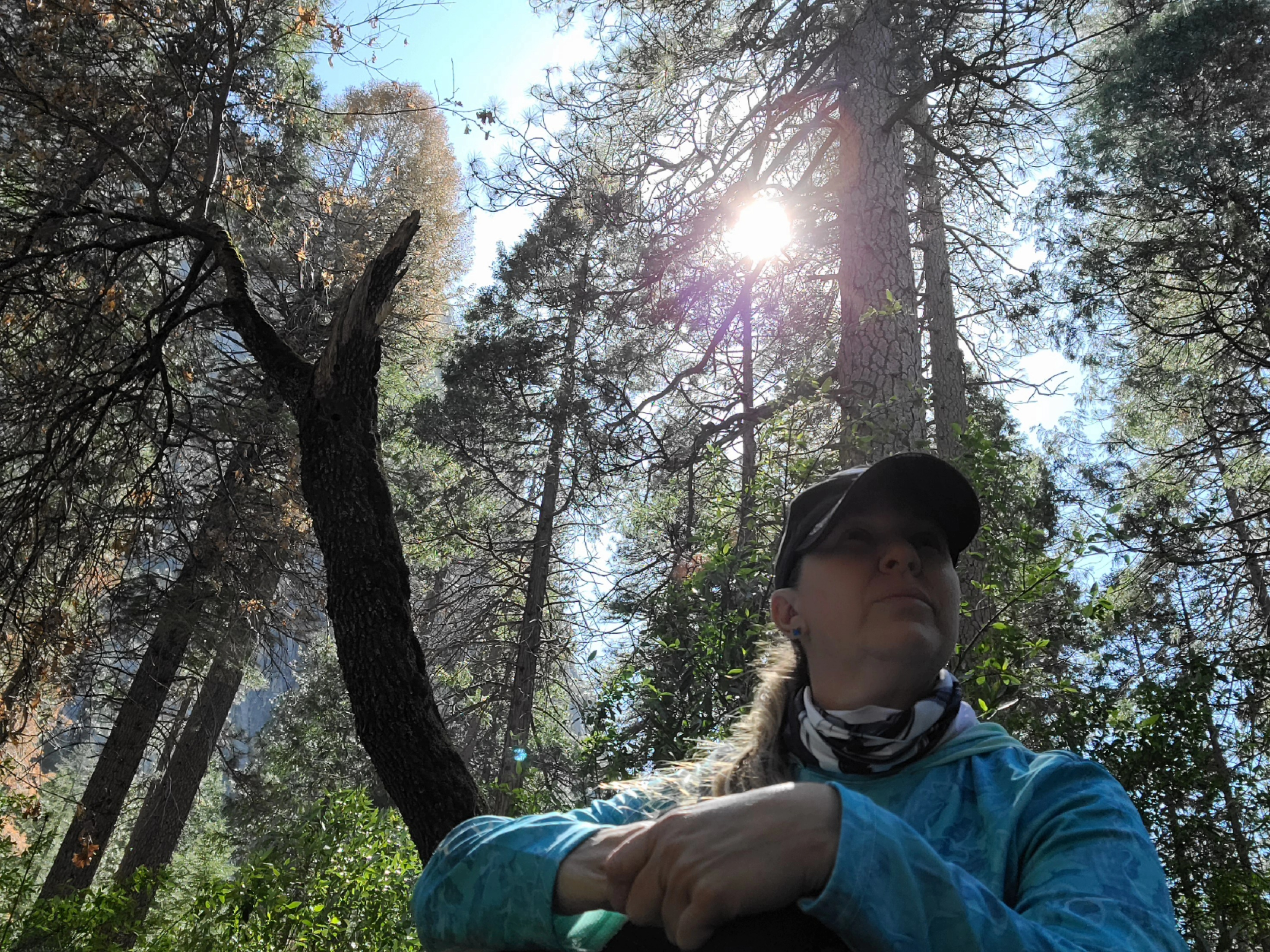 Tanisha Garcia in Yosemite on a hike.