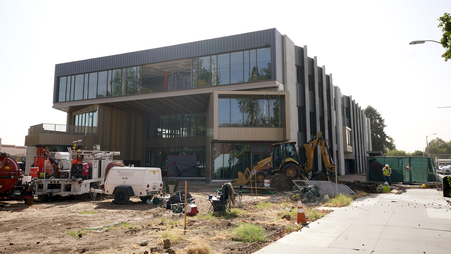 Front of Resnick Student Union under construction