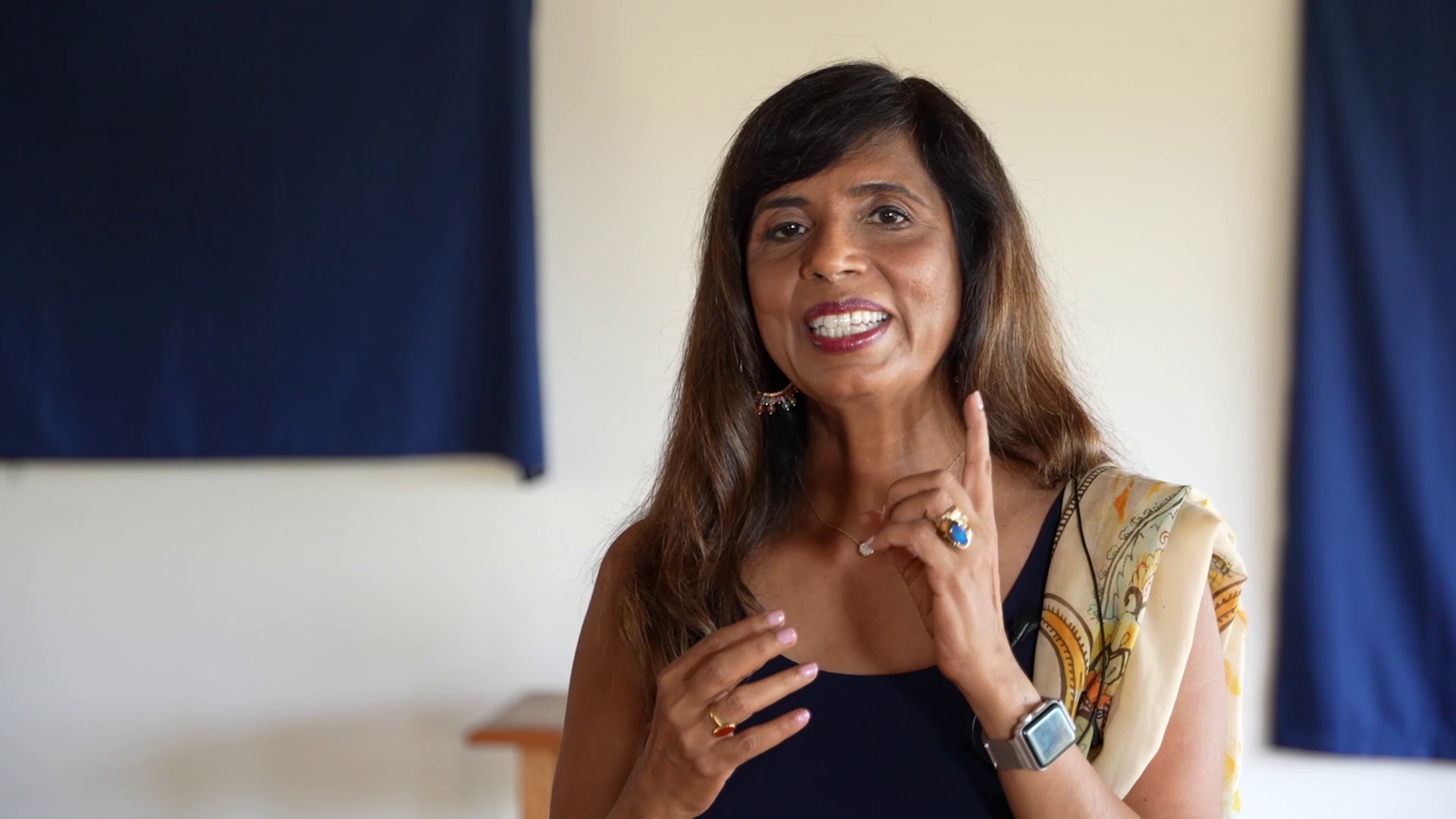 Dr. Veena Rani Howard, professor of Asian Religious Traditions in the Department of Philosophy and recently named Endowed Chair of Jain and Hindu Dharma