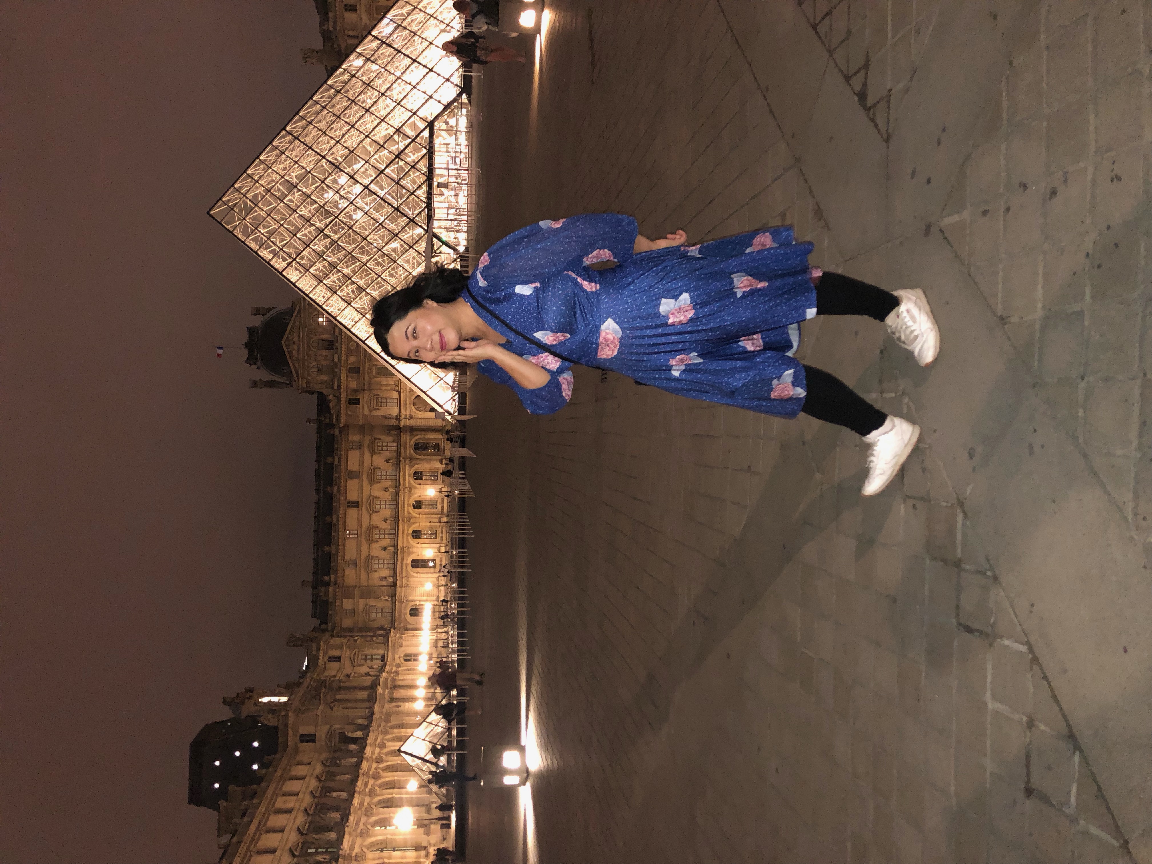 Dr. Jenny Banh at the Louvre Museum in France.