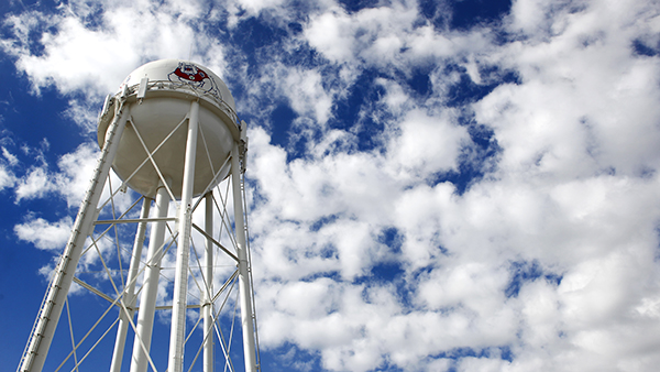Fresno State water tower.