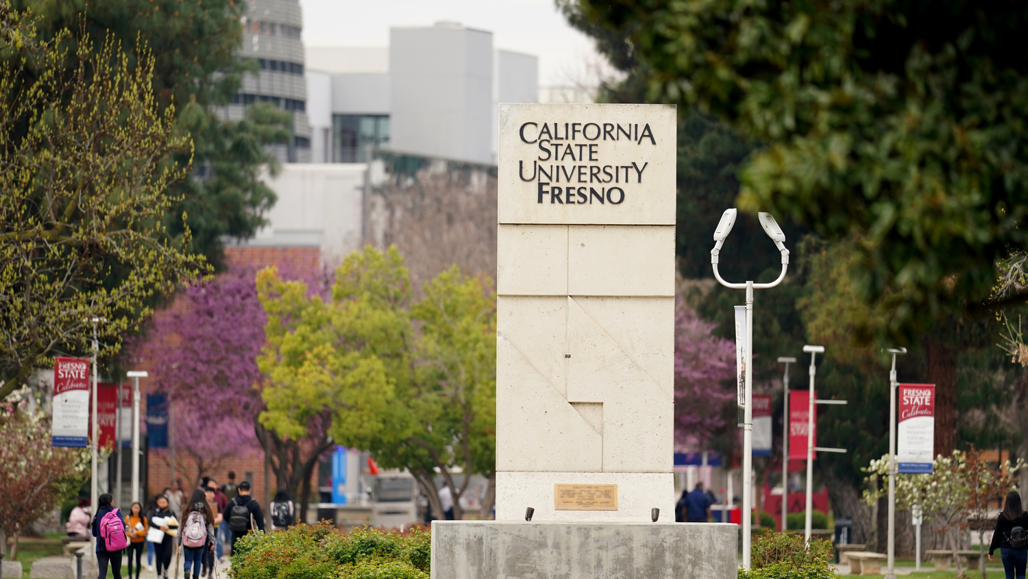 California State University Fresno sign