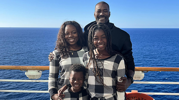Kenyeih Williams and family
