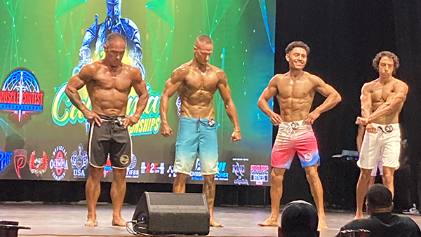 robert pagesmith and others at bodybuilding contest