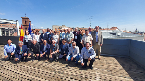 Dr. Charles Hillyer and other representatives in Spain