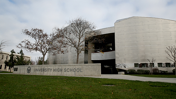 Exterior photo of University High School.