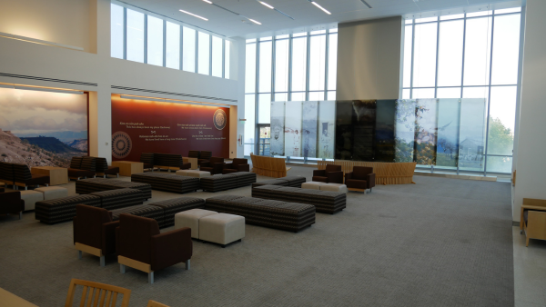 Library seating area