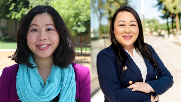 Jenny Banh, on the left, and Shimel Her Saychou.