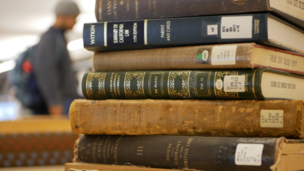 Stack of books.