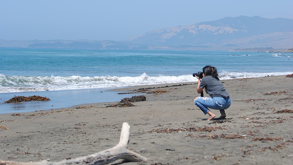 Cynthia Villalobos at Moonstone Beach