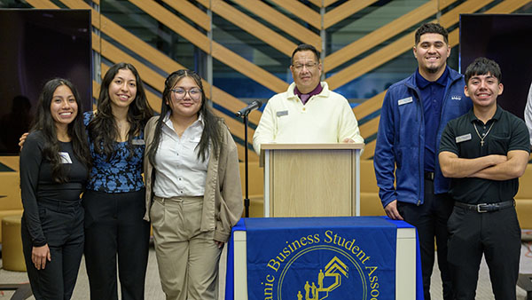 Randy Aoki and HBSA students