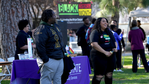 Students at Black History Month event