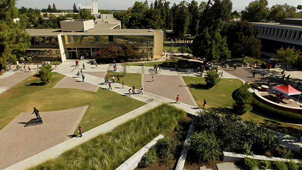 Aerial photo of the Peace Garden, near the Speaker's Platform.