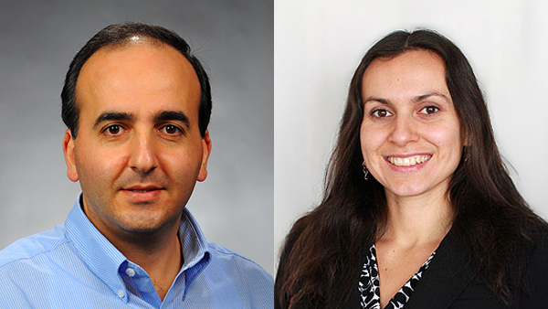 Headshots of Dr. Hovannes Kulhandjian (left) and Dr. Mariya Yukhymenko.