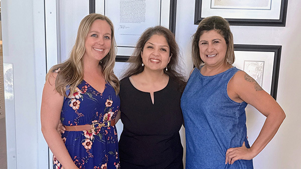 Melissa Norris, Dr. Gitima Sharma and Belinda Munoz