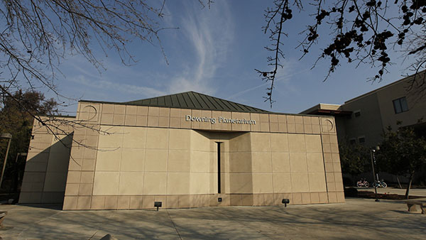 Exterior photo of the Downing Planetarium