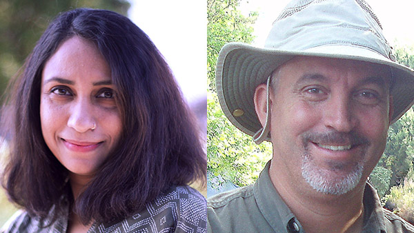 Combined photo with Dr. Dilruba Yeasmin, left, and Dr. John Bushoven, right.