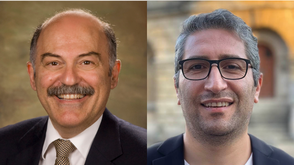 Headshots of Barlow Der Mugrdechian and Dr. David Zakarian