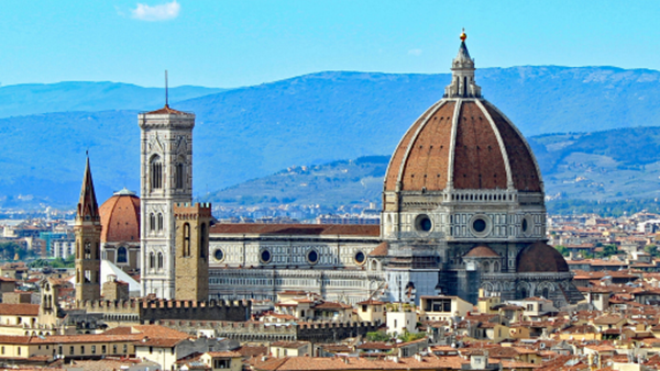 Skyline view of Tuscany, Italy