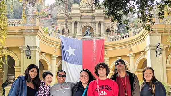Hanayo Oya, Assistant Professor, Department of Media, Communications and Journalism with students at UNESCO’s World Press Freedom Day in 2023