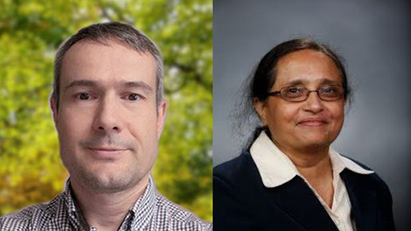 Headshots of Dr. Hubert Cecotti and Dr. Lalita Oka.