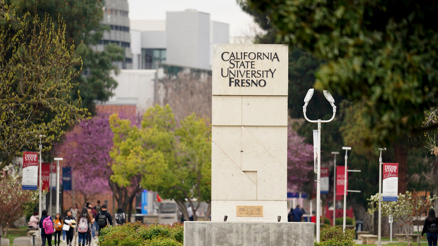 California State University, Fresno sign