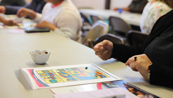 People playing Lotería