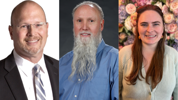 Photo collage with Dr. John McMillen (left), Dr. Michael Mahoney and Ashley Abrahamson.